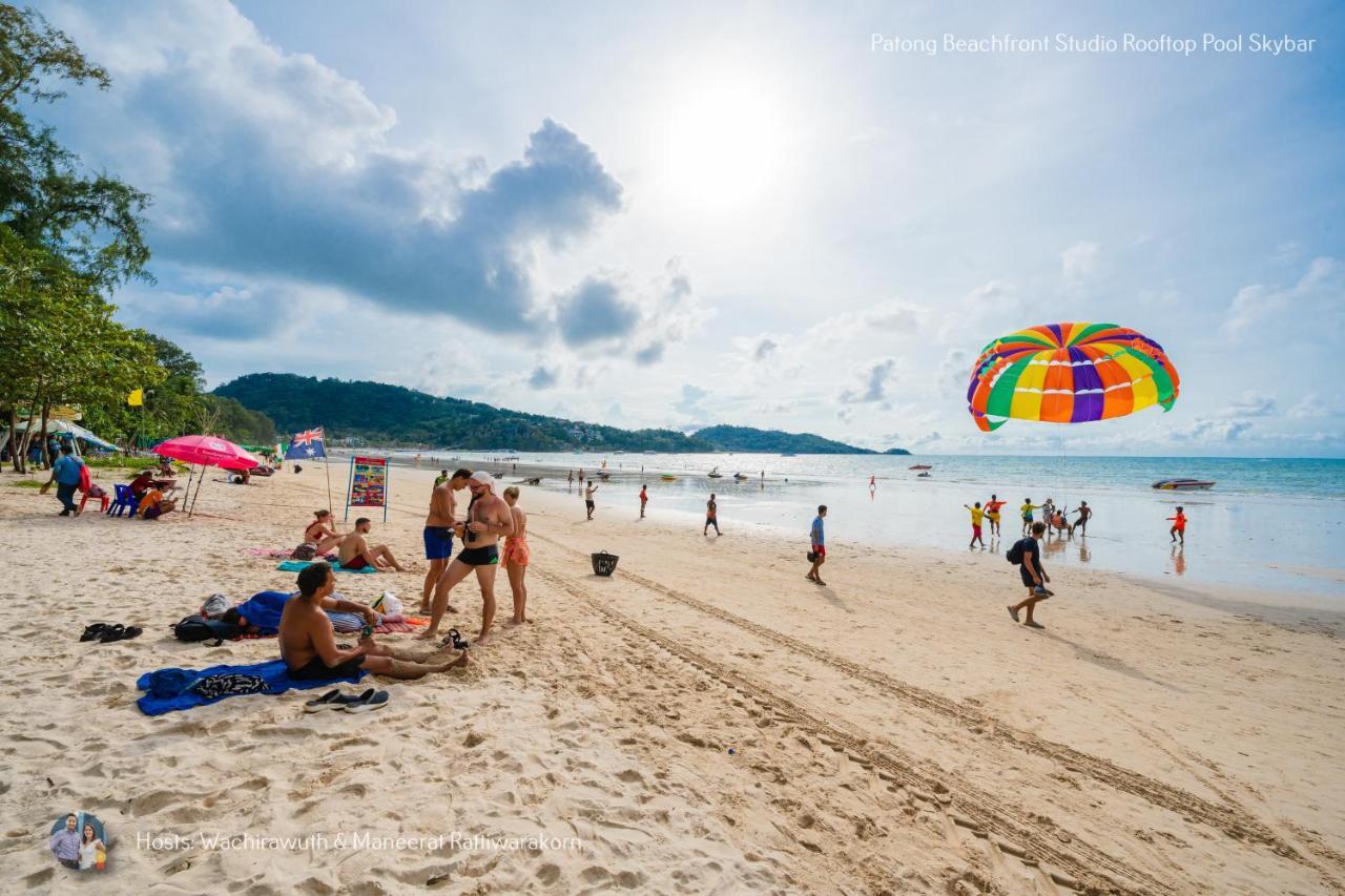 ✪✪✪✪✪ Patong Beachfront Studio Rooftop Pool Skybar المظهر الخارجي الصورة