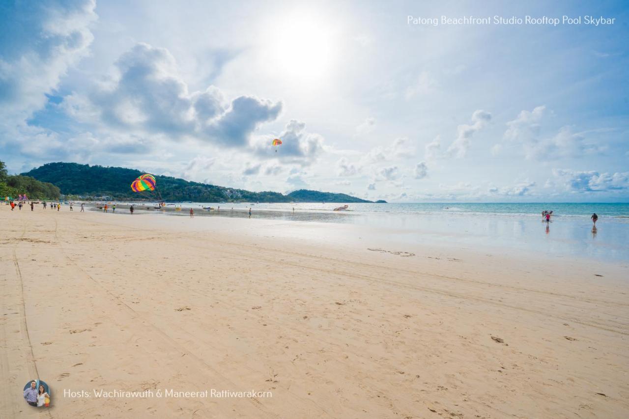 ✪✪✪✪✪ Patong Beachfront Studio Rooftop Pool Skybar المظهر الخارجي الصورة