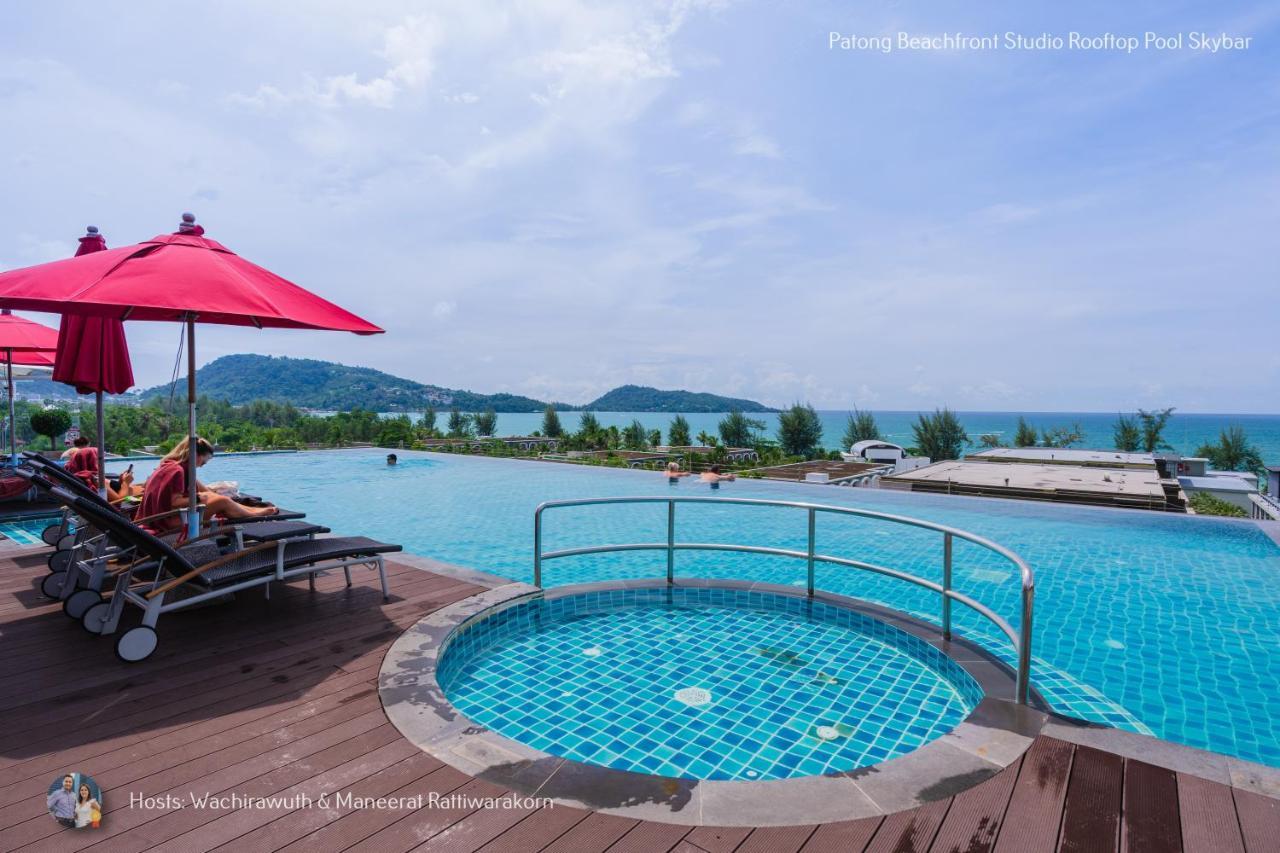 ✪✪✪✪✪ Patong Beachfront Studio Rooftop Pool Skybar المظهر الخارجي الصورة