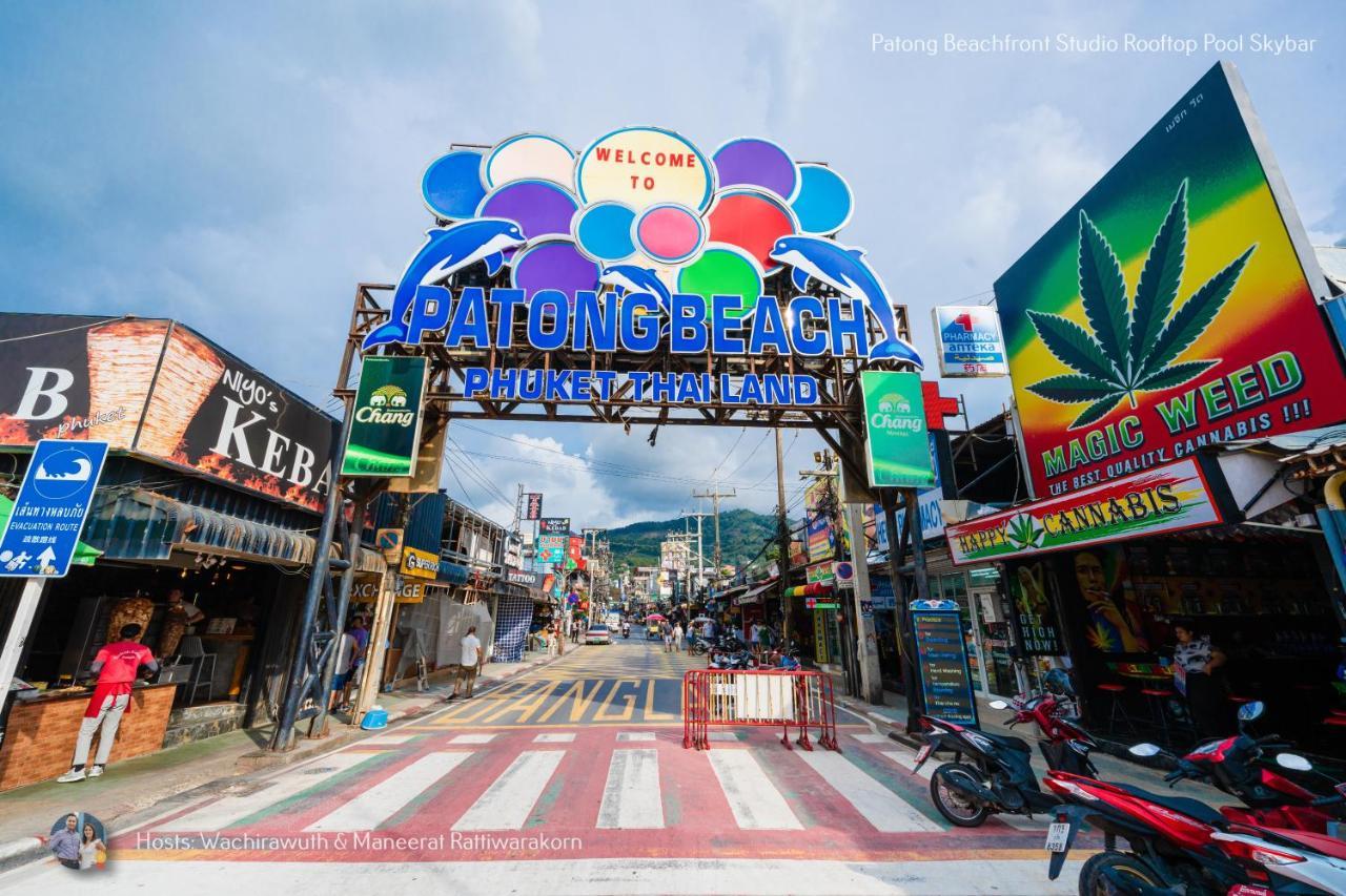 ✪✪✪✪✪ Patong Beachfront Studio Rooftop Pool Skybar المظهر الخارجي الصورة